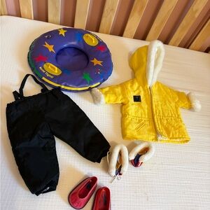 American Girl Yellow Coat Set with Accessories